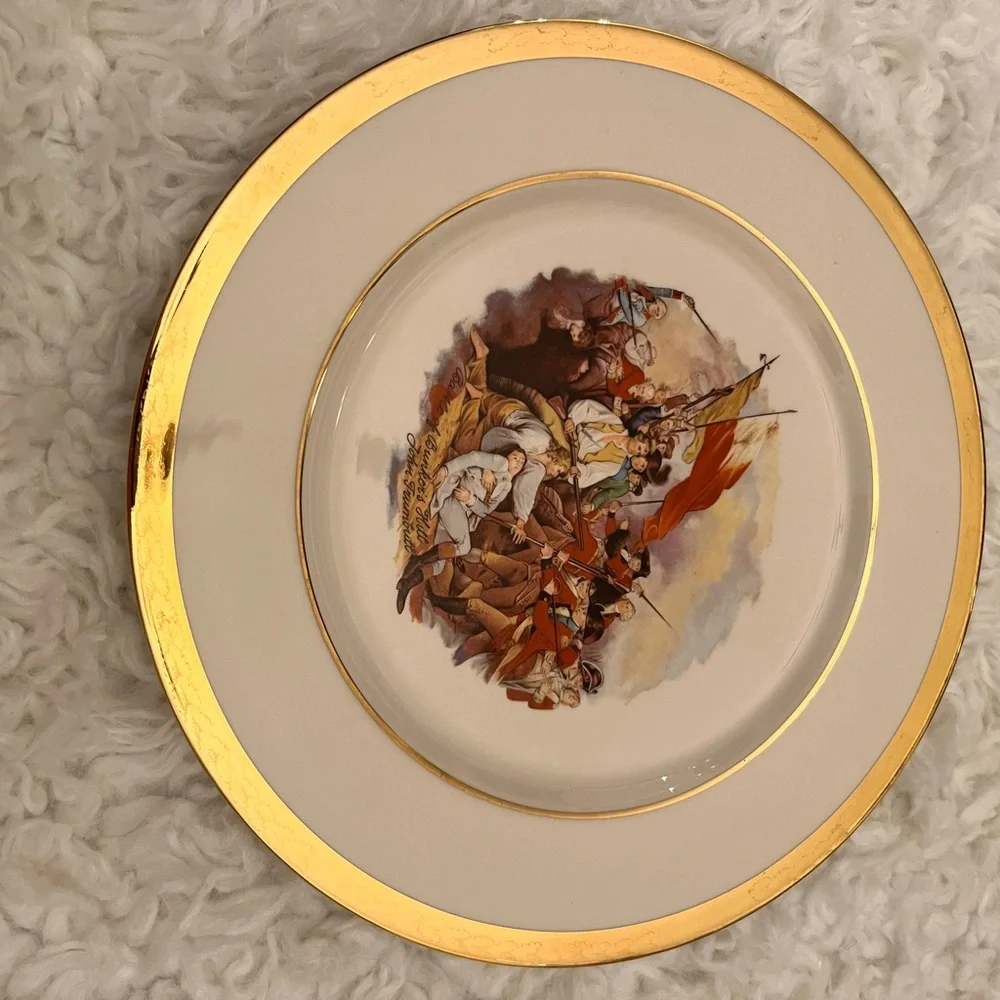 VILLETTA’S ART BY JOHN TRUMBULL SET OF 5 DECORATIVE PLATES